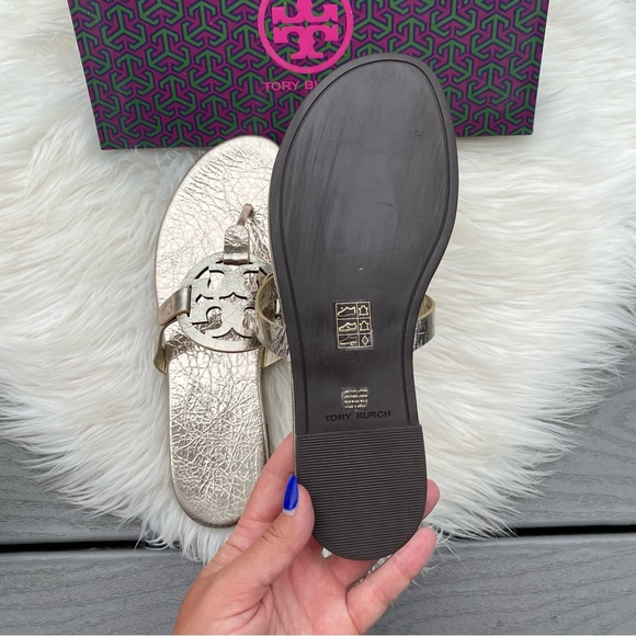 Tory Burch Metallic Miller Sandals - Picture 5 of 5